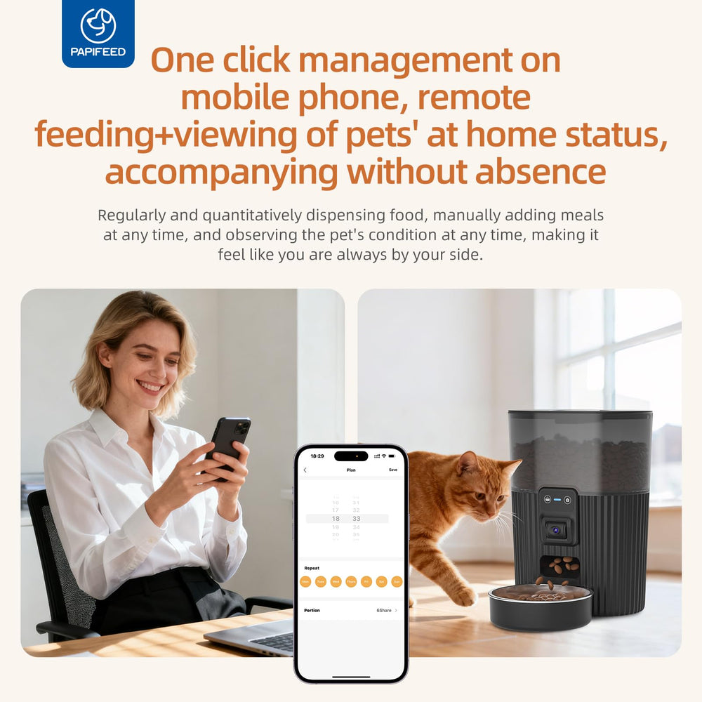 PAPIFEED control remoto mediante la app Smart Lyn.
