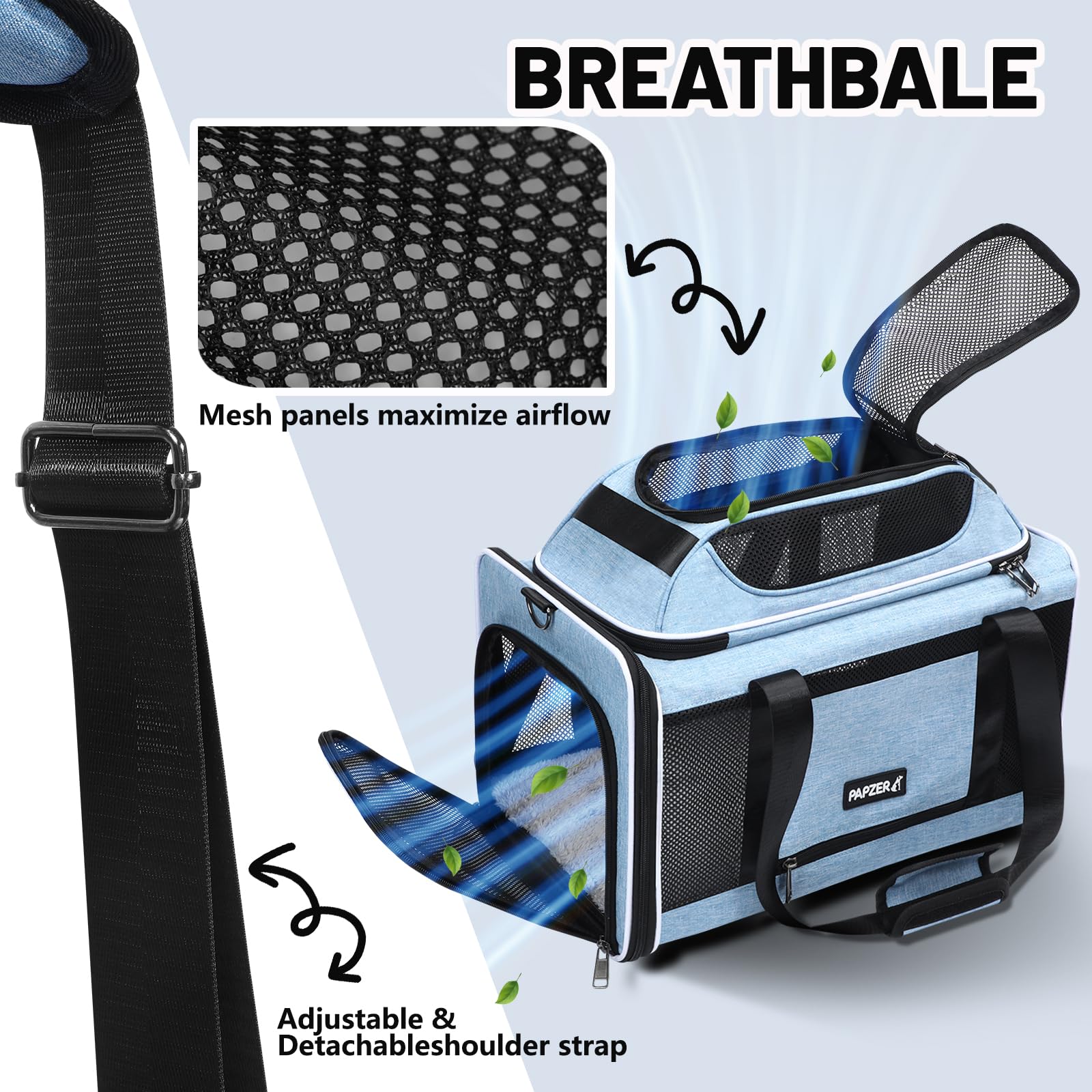 PAPZER cremalleras con cierre automático para mayor seguridad