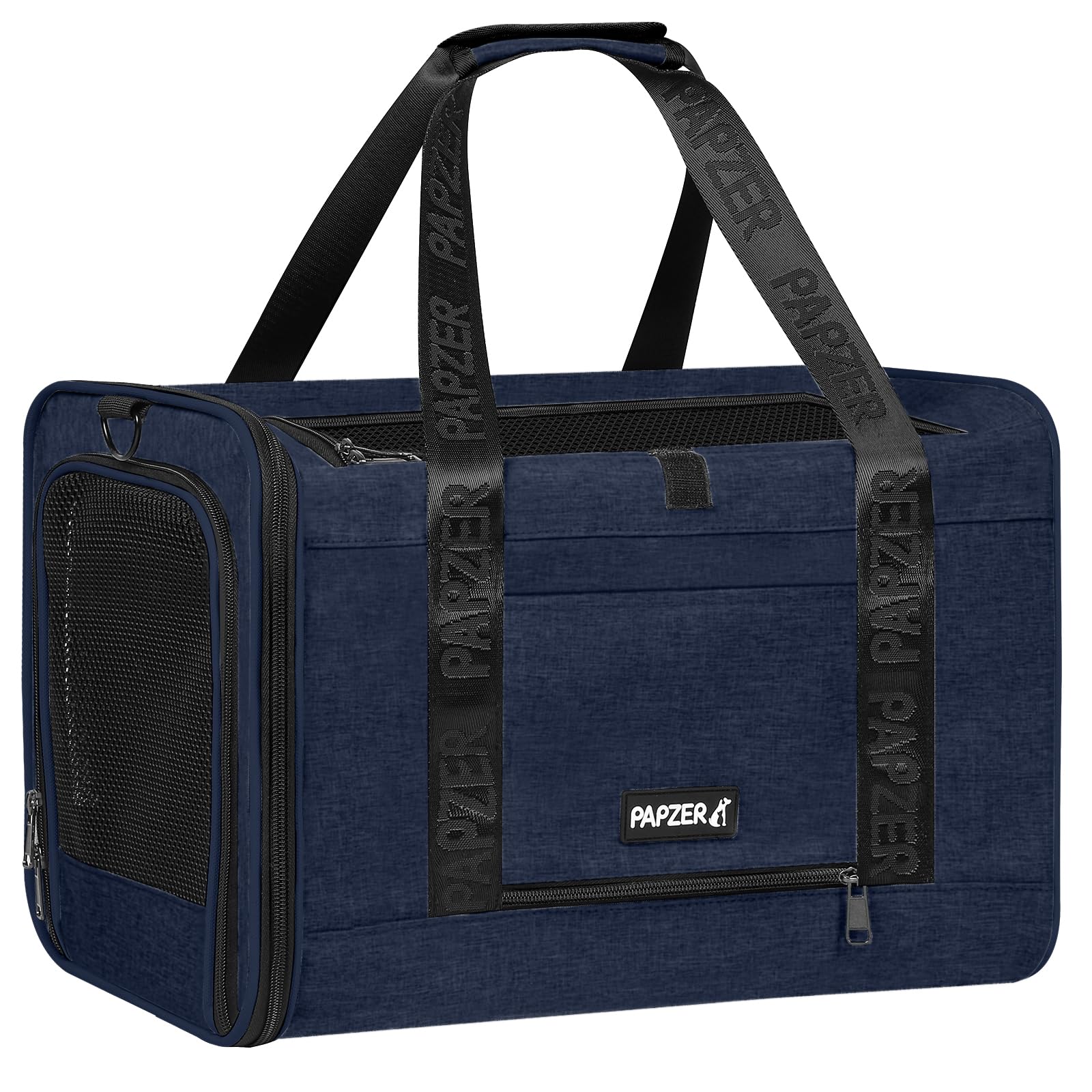 PAPZER dimensiones-18x11x11-azul-marino se adapta al tamaño indicado para viajes en azul marino.