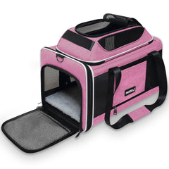 PAPZER transportín para gato con tapa superior expandible para mayor comodidad durante el viaje.