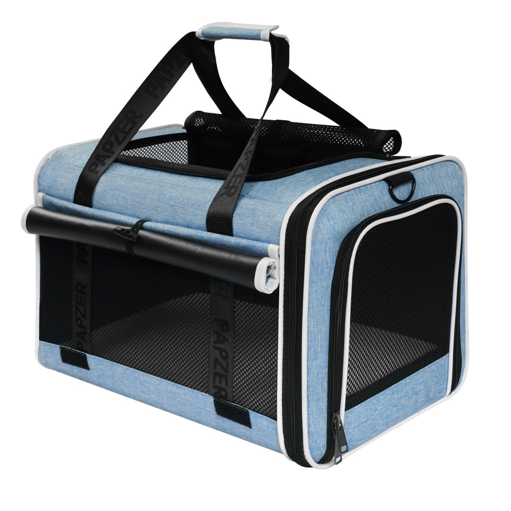 PAPZER porta-gatos con carcasa suave para viajes cómodos