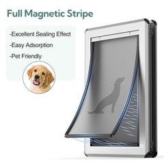 Parab House puerta para perros grandes con doble barrera para clima estable