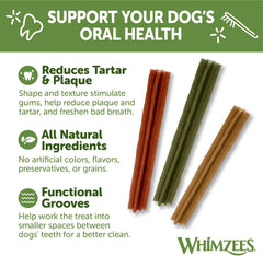 Paragon Whimzees Stix, tamaño grande, ayuda a la limpieza dental.