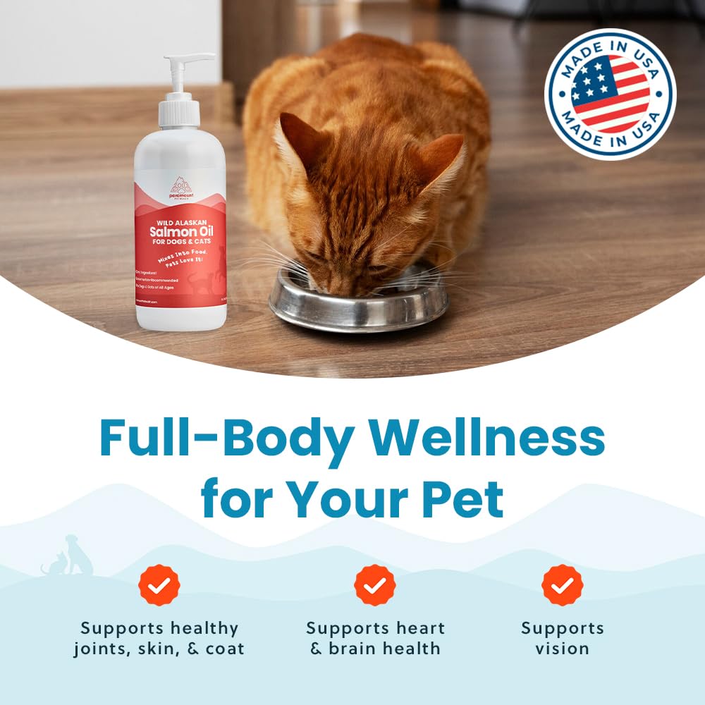 Paramount Pet Health pelaje suave y brillante gracias al aceite.