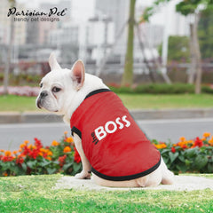 Camiseta Parisian Pet con diseño Boss y contraste, perfecto para sesiones de fotos