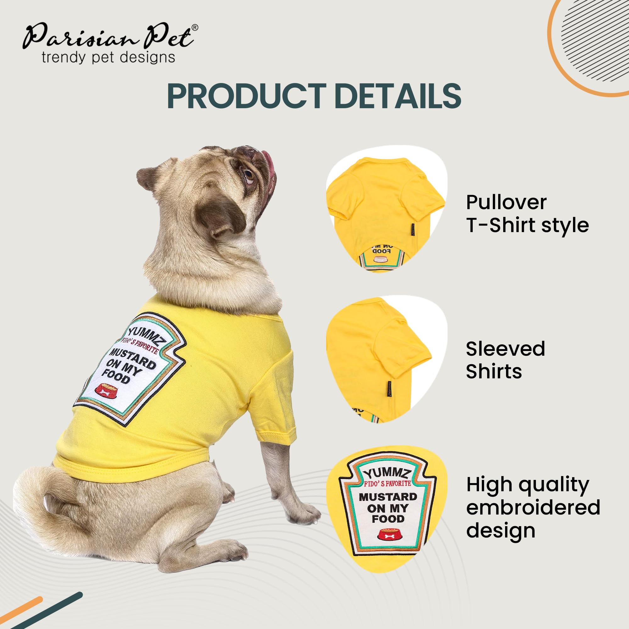 Camiseta Parisian Pet con ajuste preciso; libertad de movimiento durante juego.