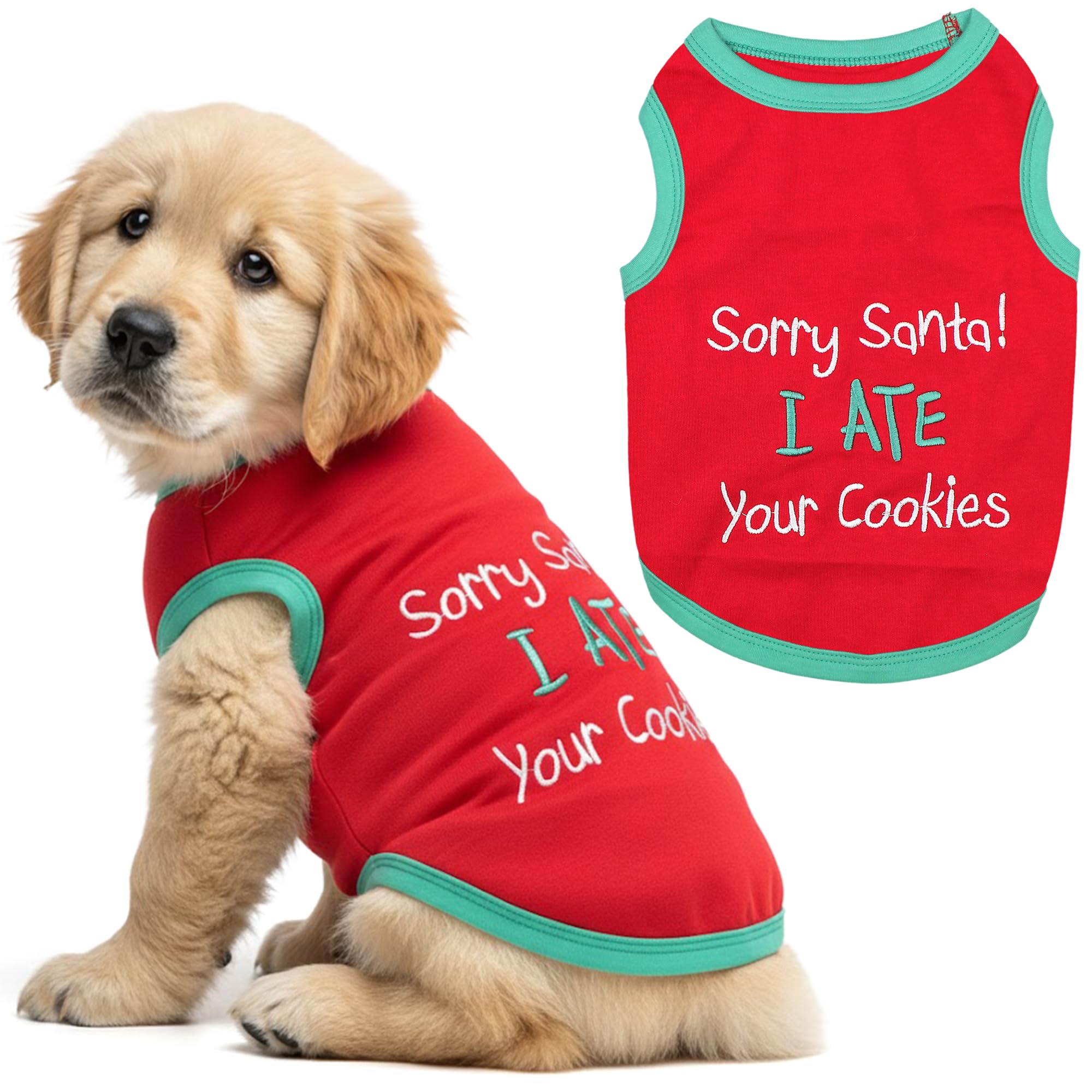 Camiseta bordada navidad Parisian Pet con mensaje para fiestas