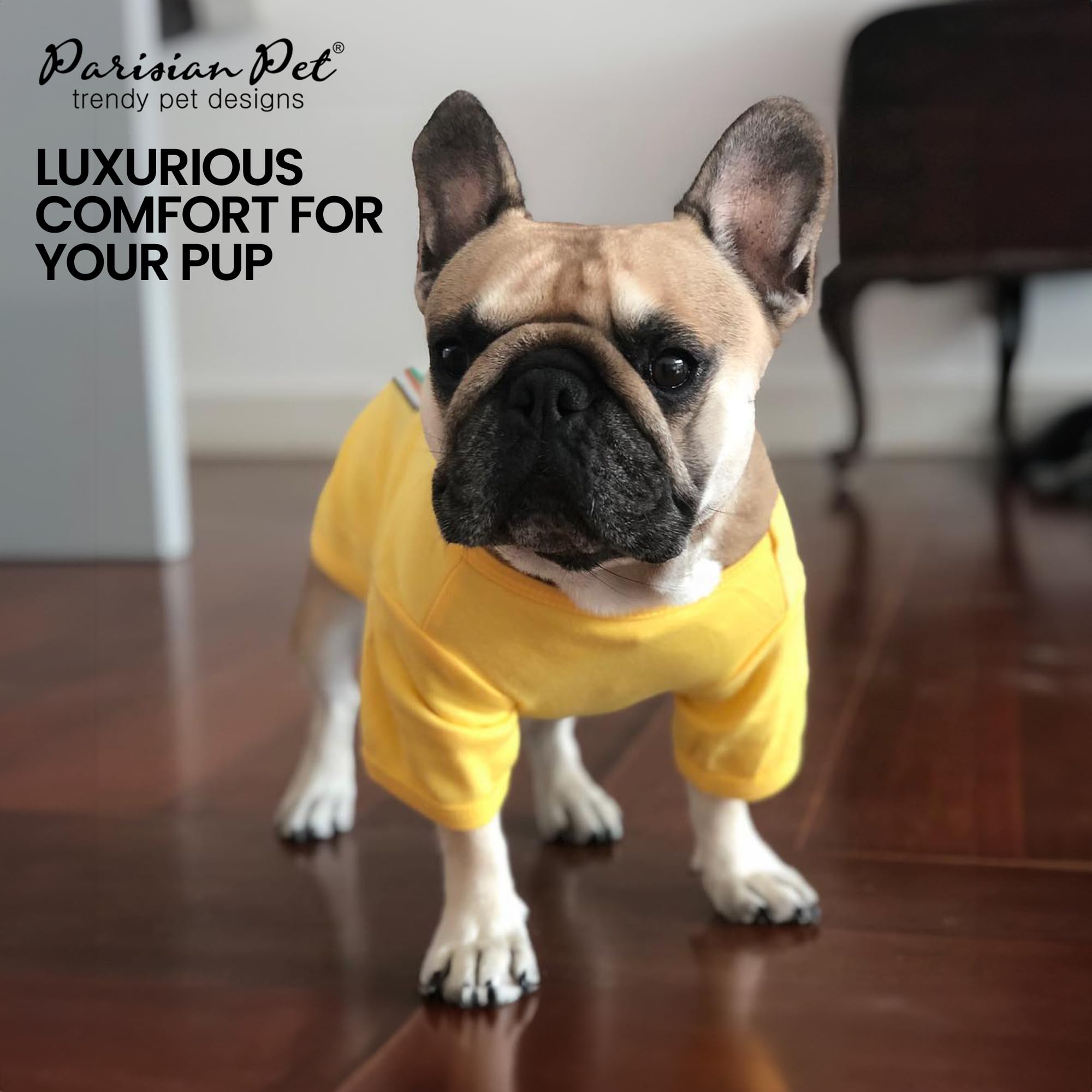 Camiseta Parisian Pet tejido ligero; perfecta para climas cálidos.