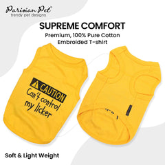 Camiseta parisian-pet para perros de cuello redondo sin mangas, comodidad diaria.