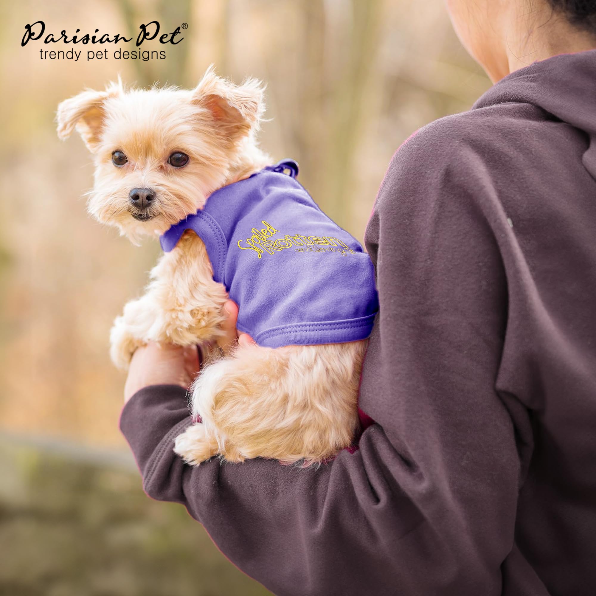 Camiseta Parisian Pet lavable a maquina, facil de limpiar