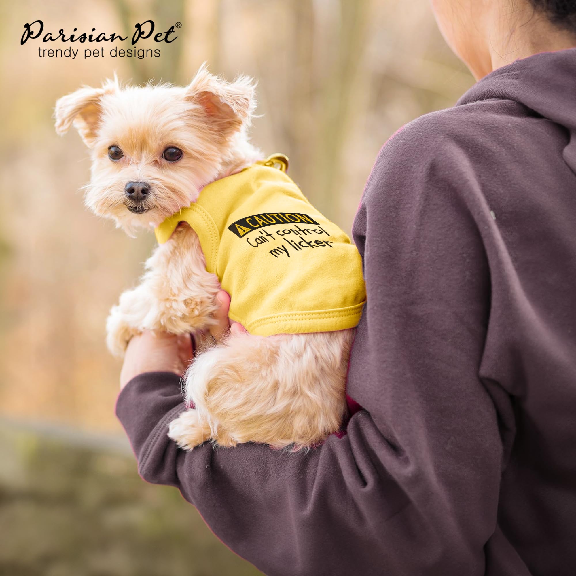 Camiseta parisian-pet para paseos, color amarillo vibrante.