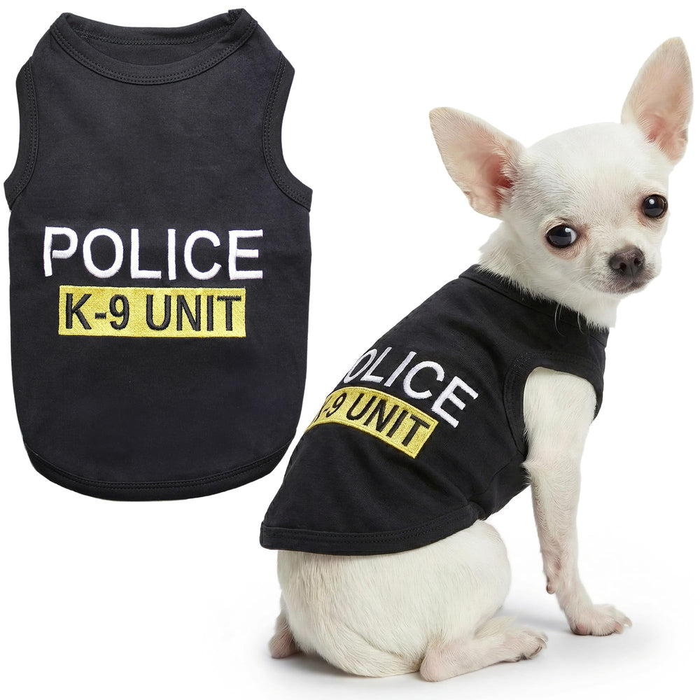 Camiseta Parísian Pet policía K-9 para paseos y sesiones de fotos.