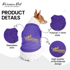 Camiseta sin mangas Parisian Pet, ligera y transpirable