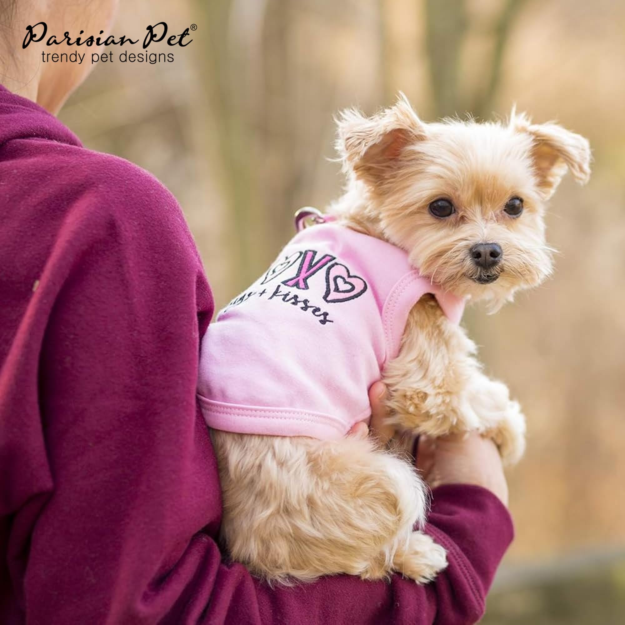 Camiseta Parisian Pet en tallas XXS a 3XL para perros.