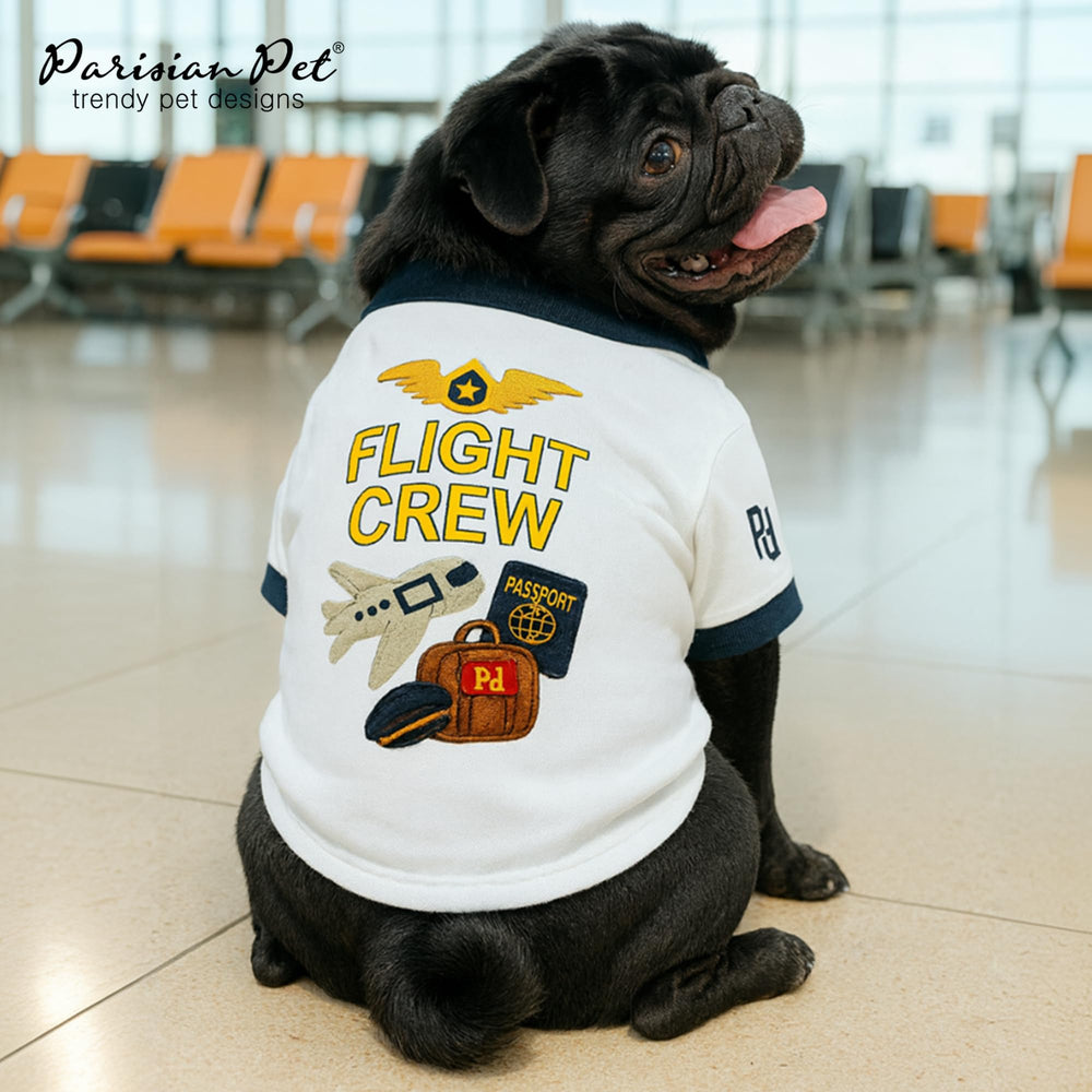 Parisian Pet Flight Crew Shirt uso en disfraces y ocasiones especiales.