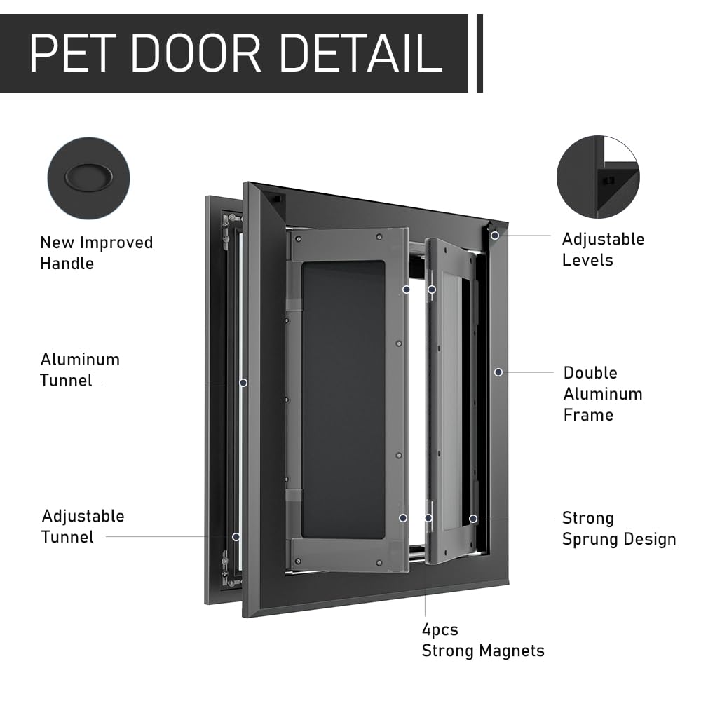 PATAPLUS compatibilidad con puertas de espesor 1 1/4 a 2 1/2 pulgadas para instalación sencilla.