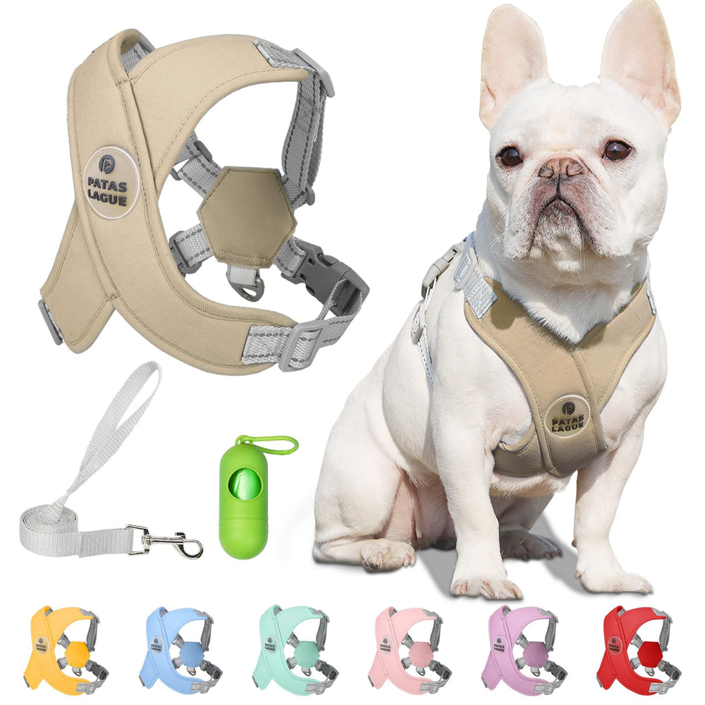 Arnés Patas Lague para perro ajustable, cómodo para paseos diarios.