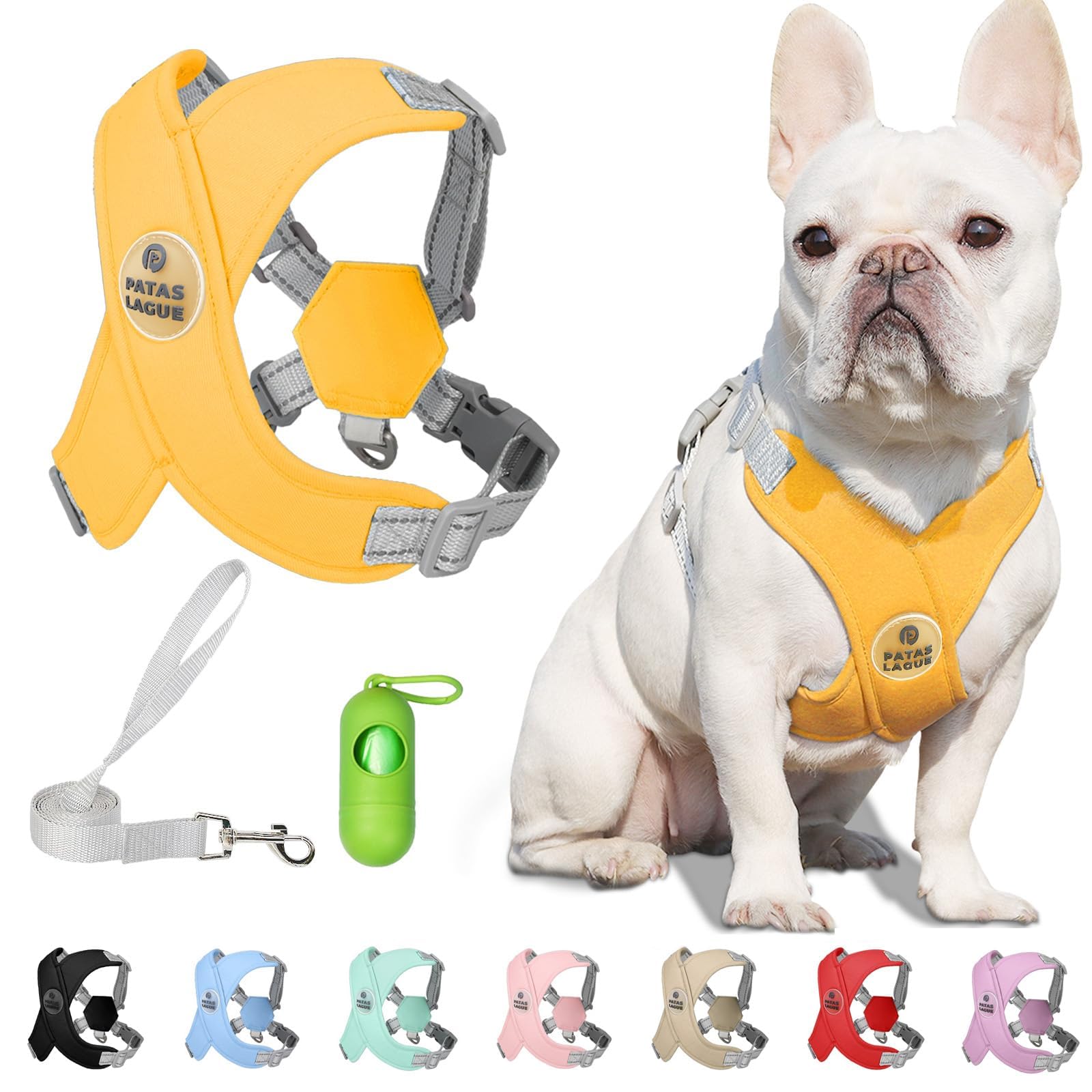 Arnés Patas Lague para perros: vest ajustable y cómodo para paseos diarios.