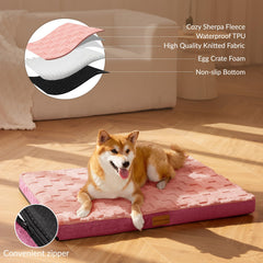 Patas Lague cama con diseño a cuadros moderno que decora el hogar.