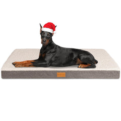 Patas Lague cama ortopédica para perros grandes, vista frontal, ofrece apoyo cómodo para dormir