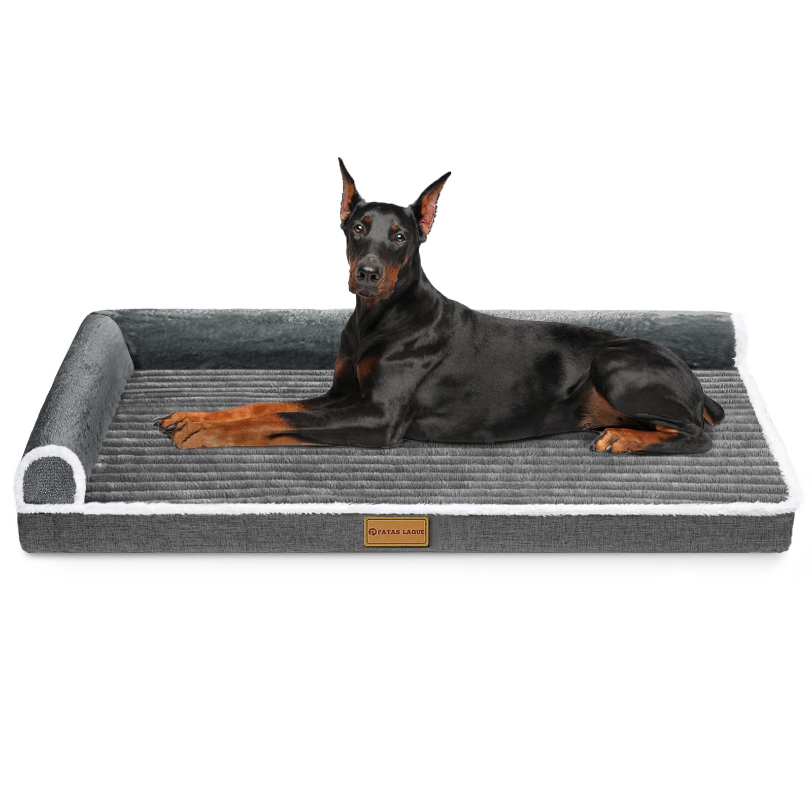 Patas Lague cama para perros ortopédica jumbo 56x40, soporte cómodo para articulaciones