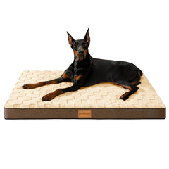 Patas Lague cama ortopédica jumbo para perros grandes, vista general y soporte cómodo