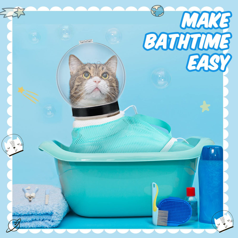 Patelai bolsa ducha mascota para gato baño cómodo