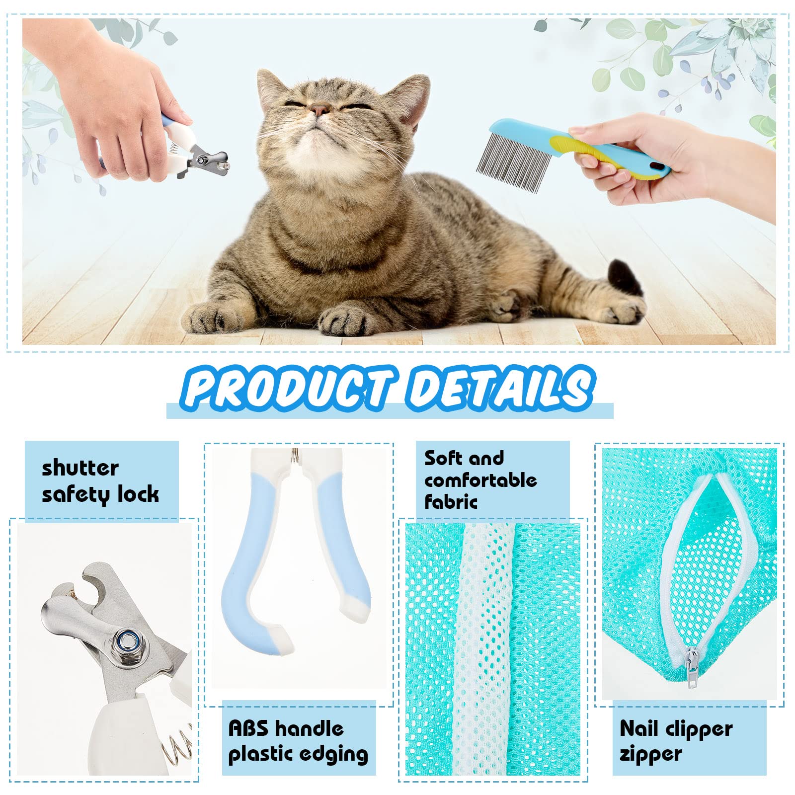 Patelai corta uñas para gato precisión segura