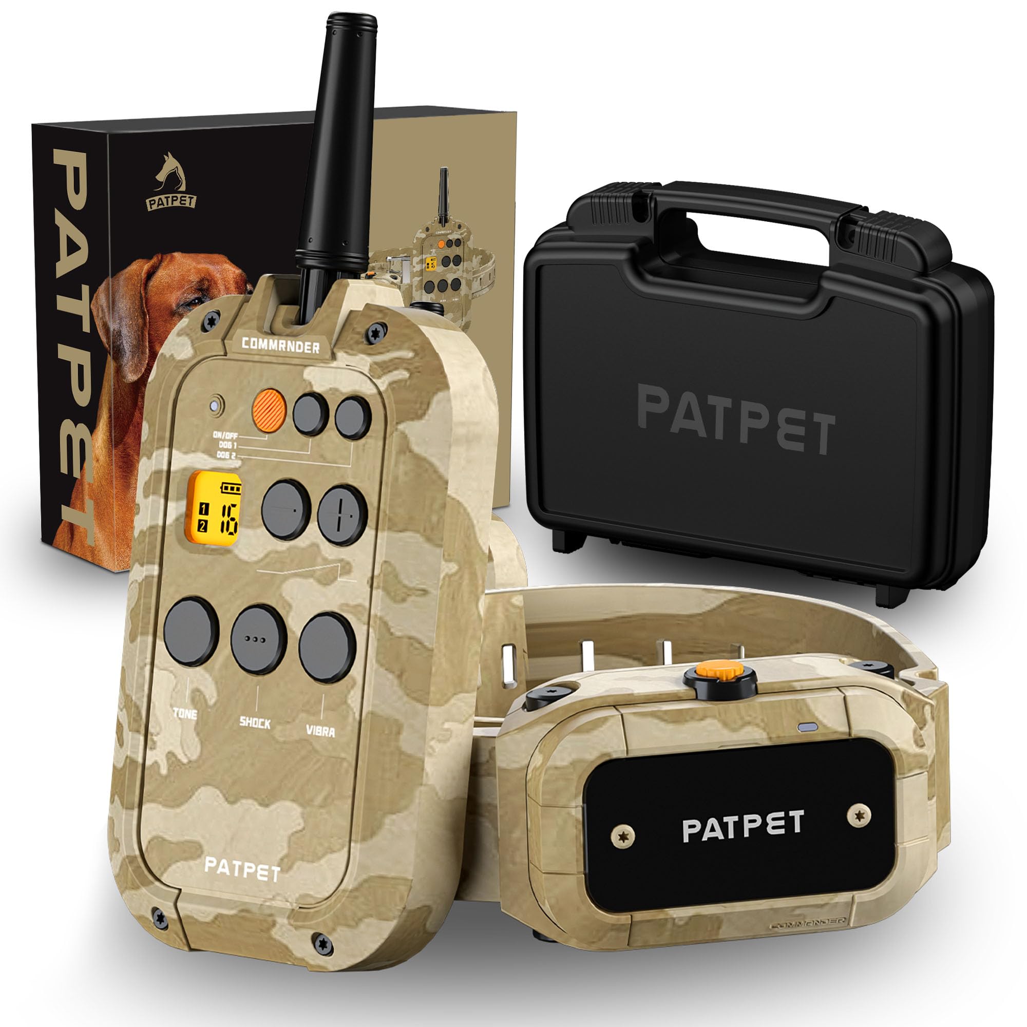 PATPET control remoto del collar de entrenamiento facilita el adiestramiento a distancia.