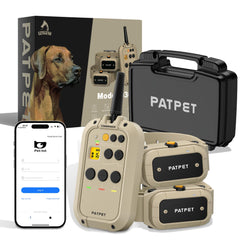 PATPET: collar de entrenamiento para dos perros con control por aplicación.