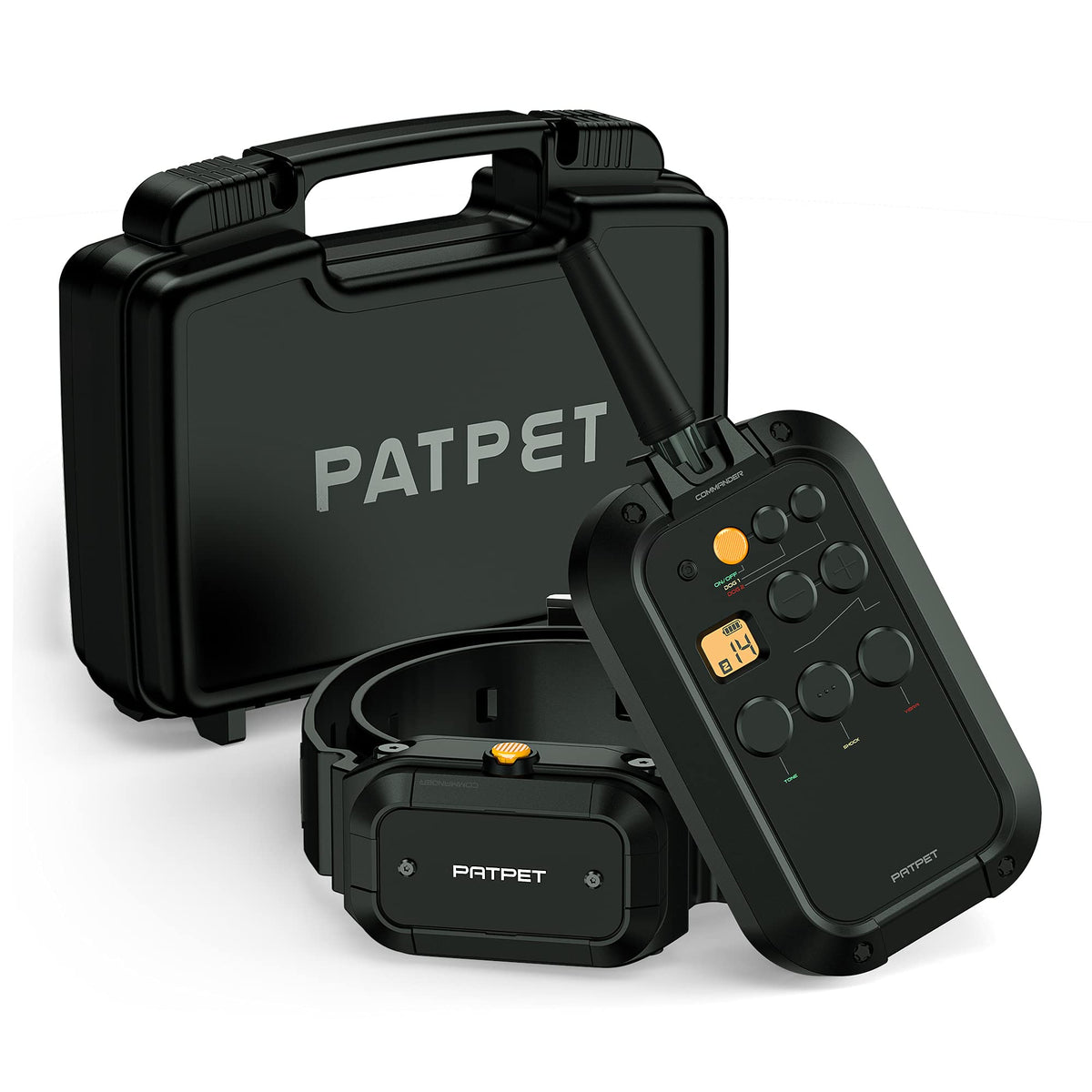 PatPet collar de entrenamiento con control remoto y alcance tres cuartos de milla.