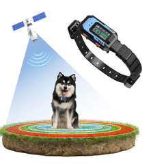 Patpet GPS cerca invisible para perros con collar, precisión para delimitar áreas de juego.