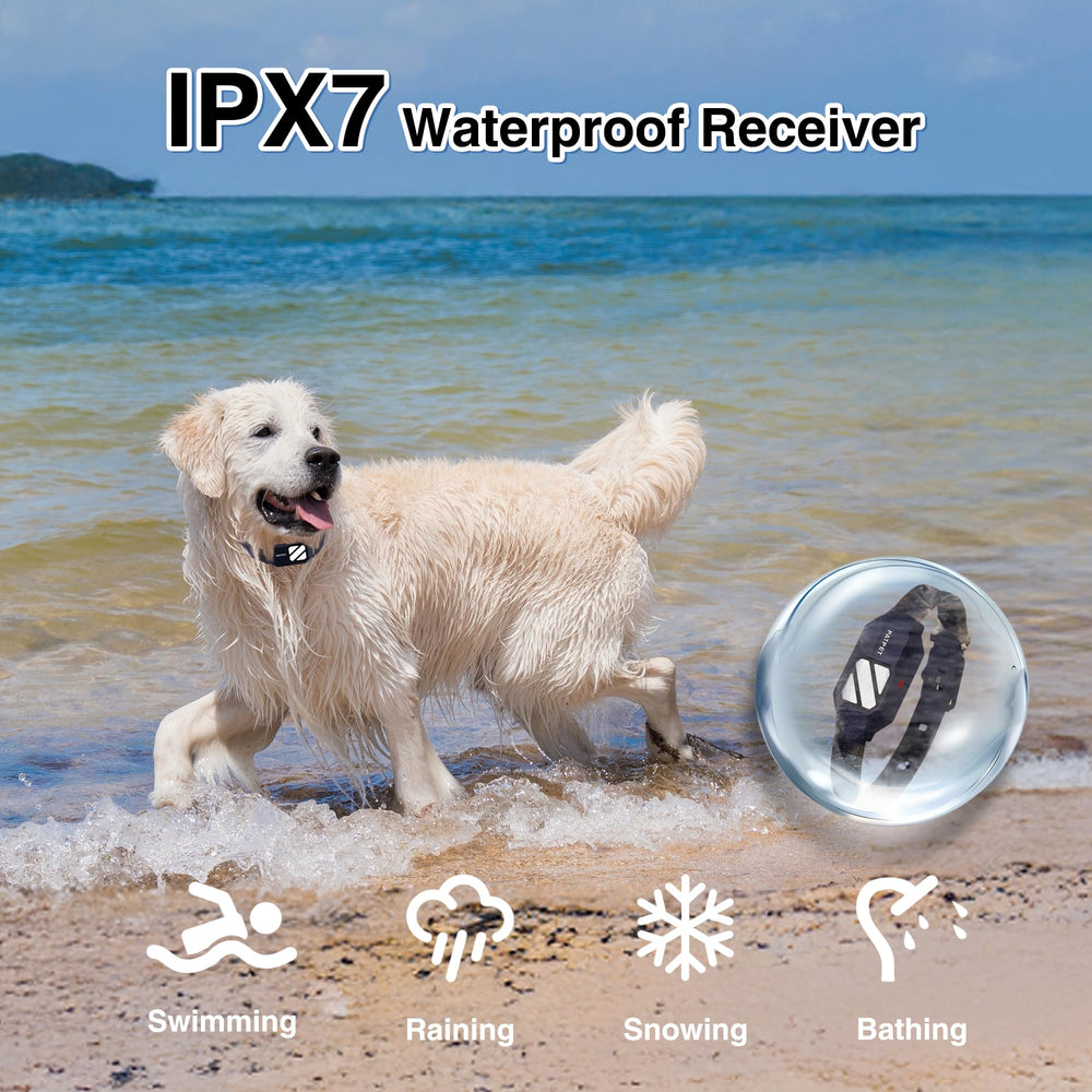 PatPet receptor resistente al agua IPX7 para paseos bajo lluvia.
