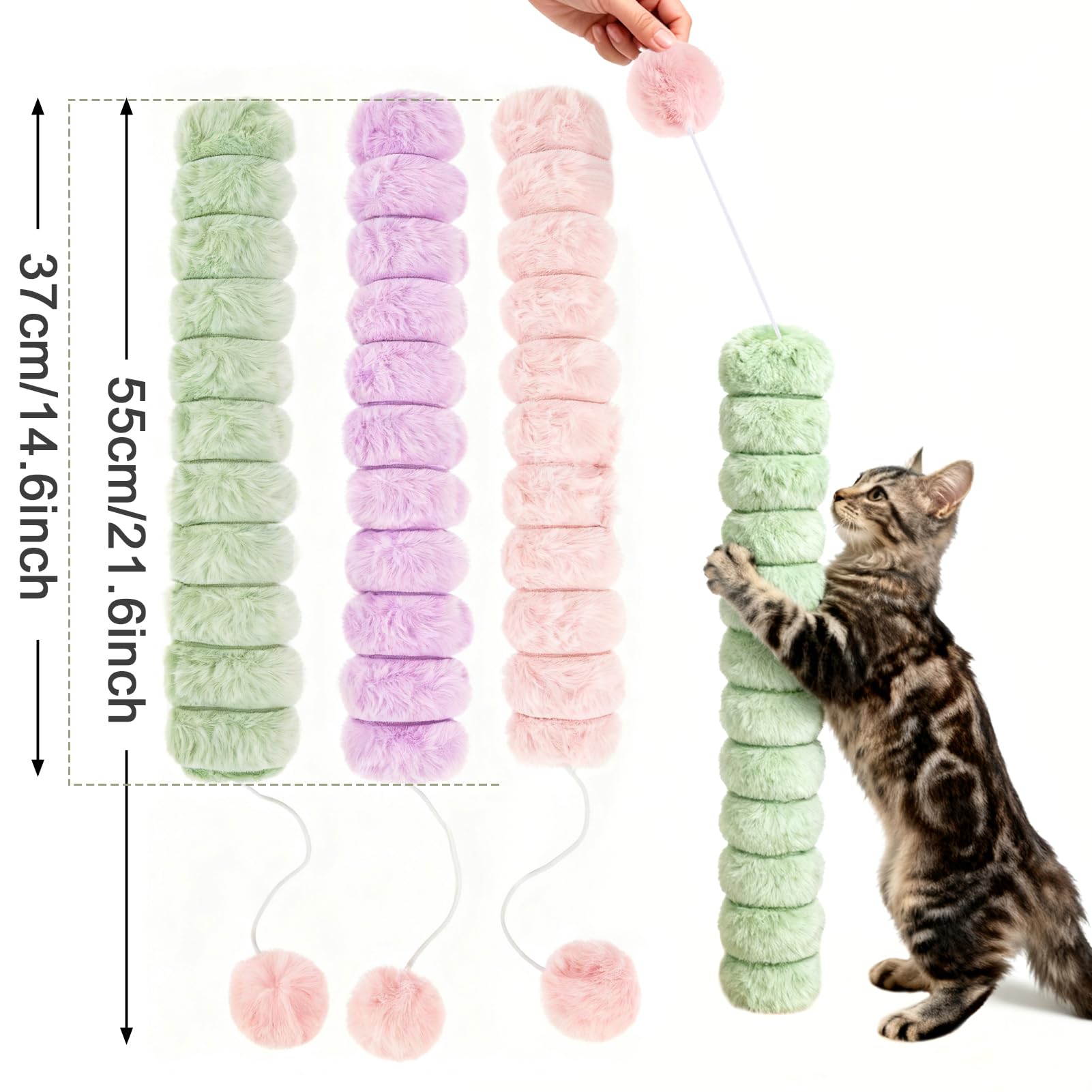 PATTEPOINT bola de hilo interior para captar la atención del gato.