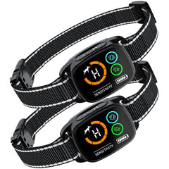 PatteSage collar anti-ladridos para perros, juego de dos, entrenamiento suave y seguro.