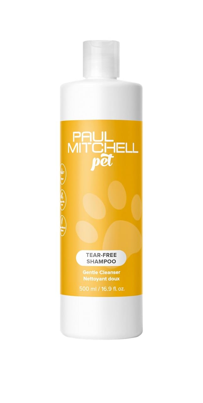 Champú Paul Mitchell Pet sin lágrimas en botella para uso diario.