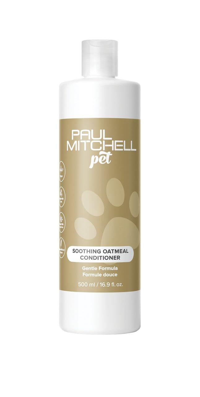Paul Mitchell Pet Condicionador Calma en botella, fórmula suave para piel sensible.