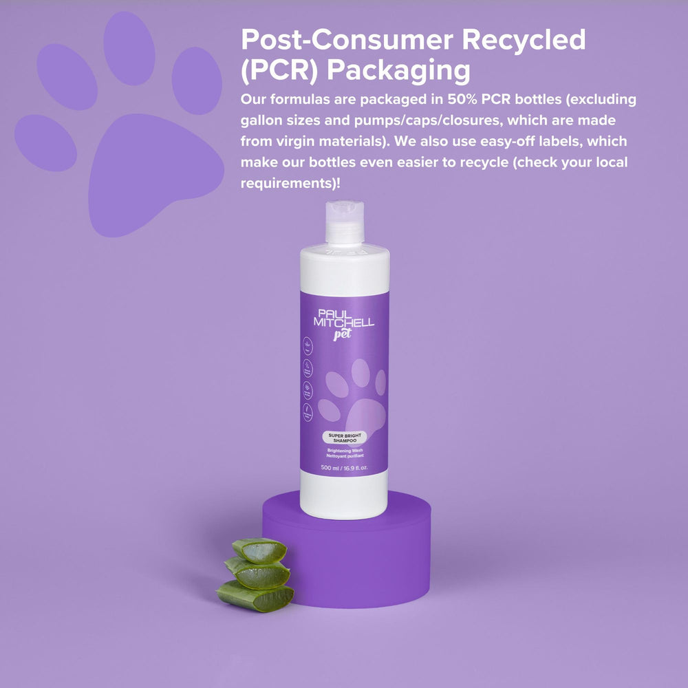 Paul Mitchell Pet Super Bright Shampoo, etiqueta libre de crueldad: cuidado ético.