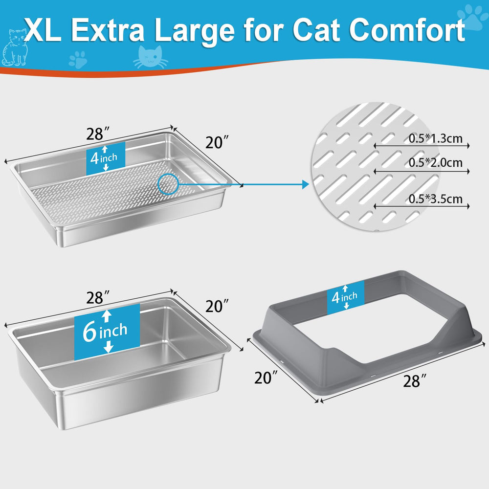 Paulmele diseño-xxxl ofrece amplitud para gatos grandes y cómodo uso.