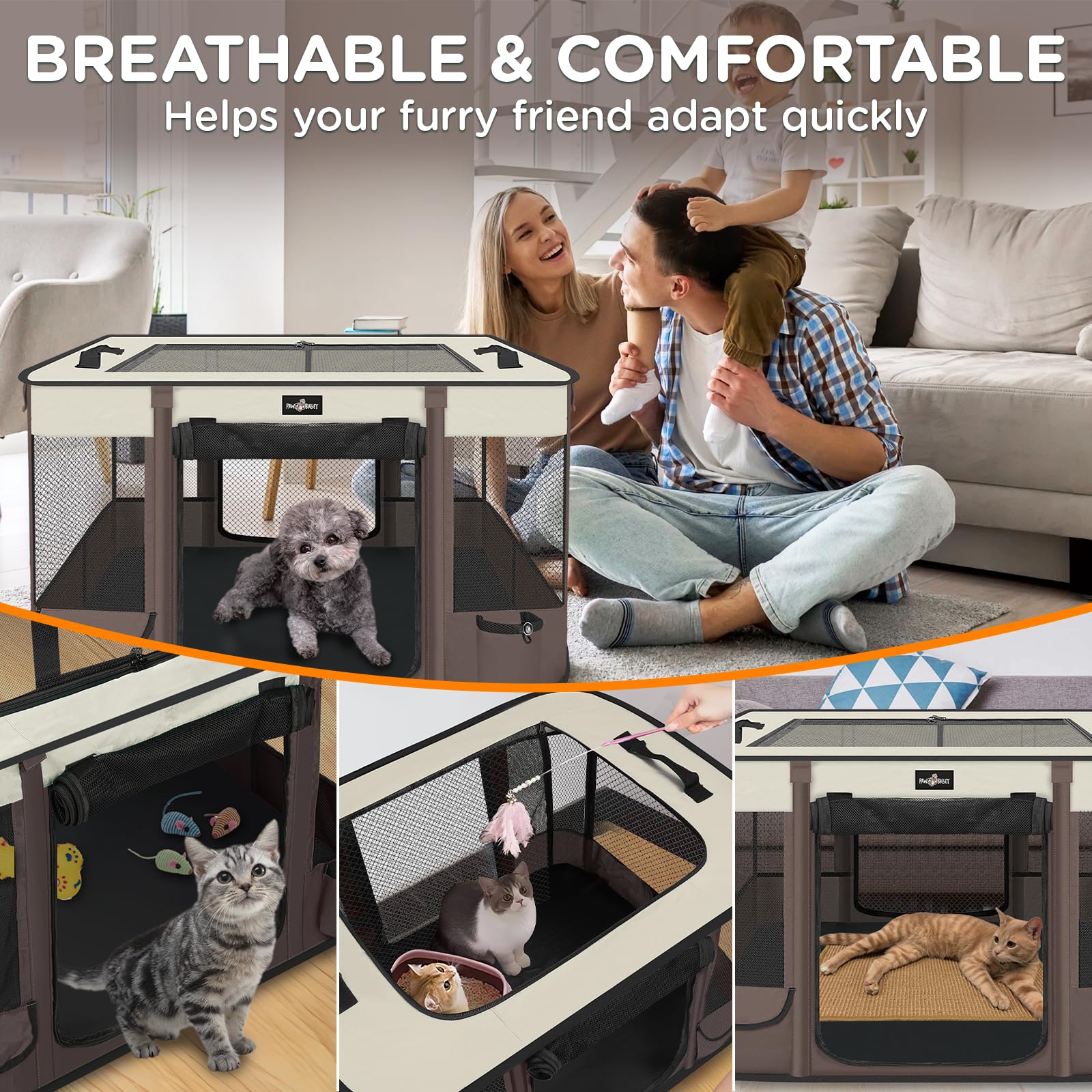 PAW BALLET bolsillo lateral, guarda accesorios de cuidado para mascotas