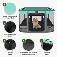 Cobertura retráctil Paw Ballet que ofrece sombra ajustable para exterior.