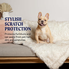 PAW BRANDS PupProtector pelo sintético lujoso ofrece abrigo suave para mascotas