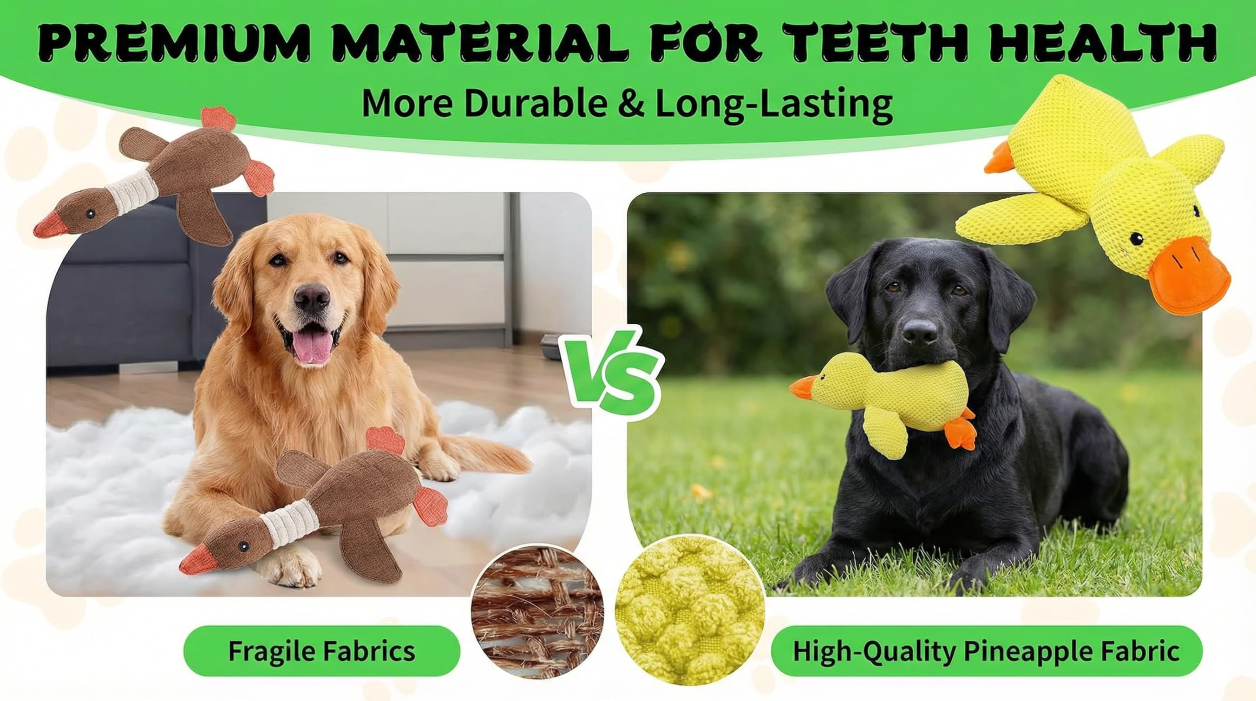Paw-FECT Piece, material suave para dientes y encías sanas durante mordidas.