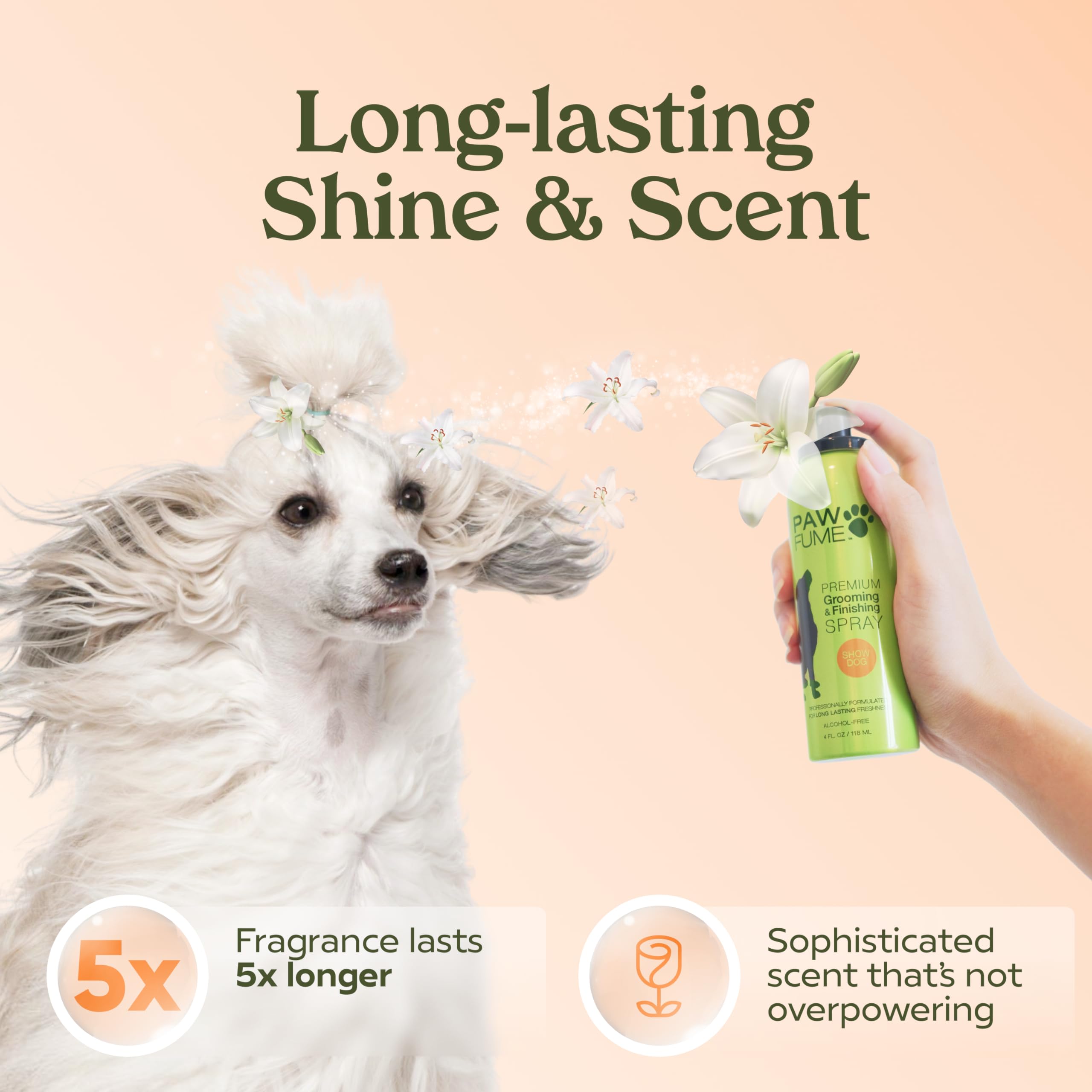 Paw Fume aroma-dulce: fragancia suave y agradable para perros.