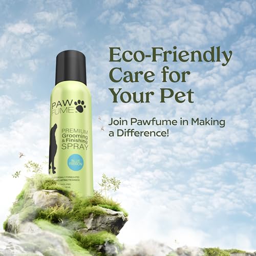 PAWFUME Blue Ribbon aroma para perro, deja pelaje perfumado y suave.