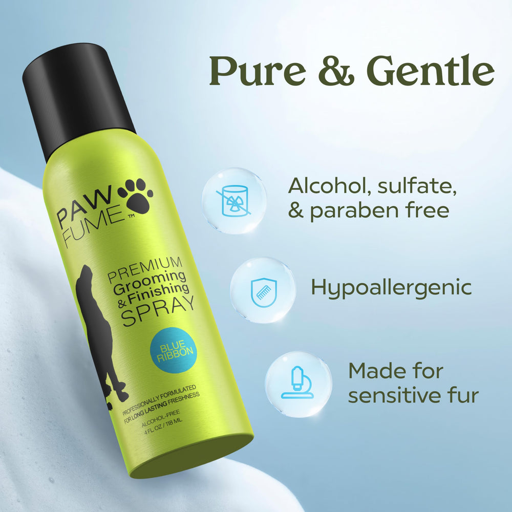 PAWFUME sin alcohol spray para perro, cuidado cómodo y sin irritación.