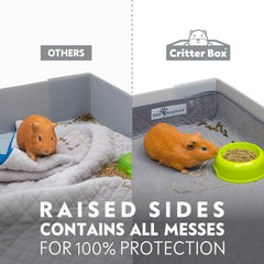 Paw Inspired Critter Box Liner, felpa terciopelo sin polvo, textura suave y limpia.