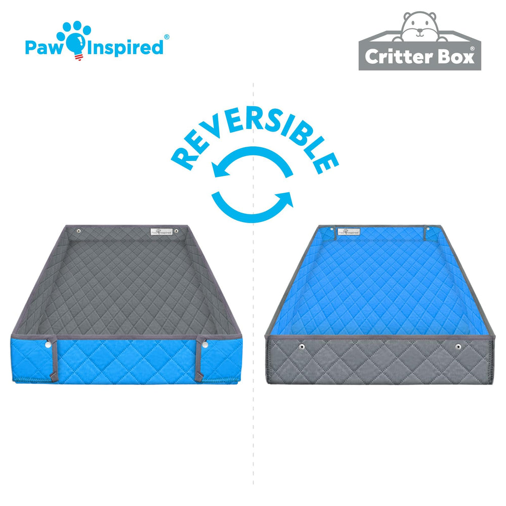 Paw Inspired Critter Box Liner lavable a máquina para una limpieza rápida.