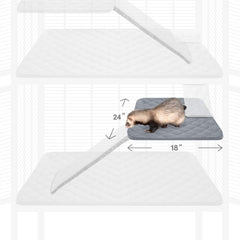 Paw Inspired liner-textura suave anti-polvo ofrece confort diario para roedores.