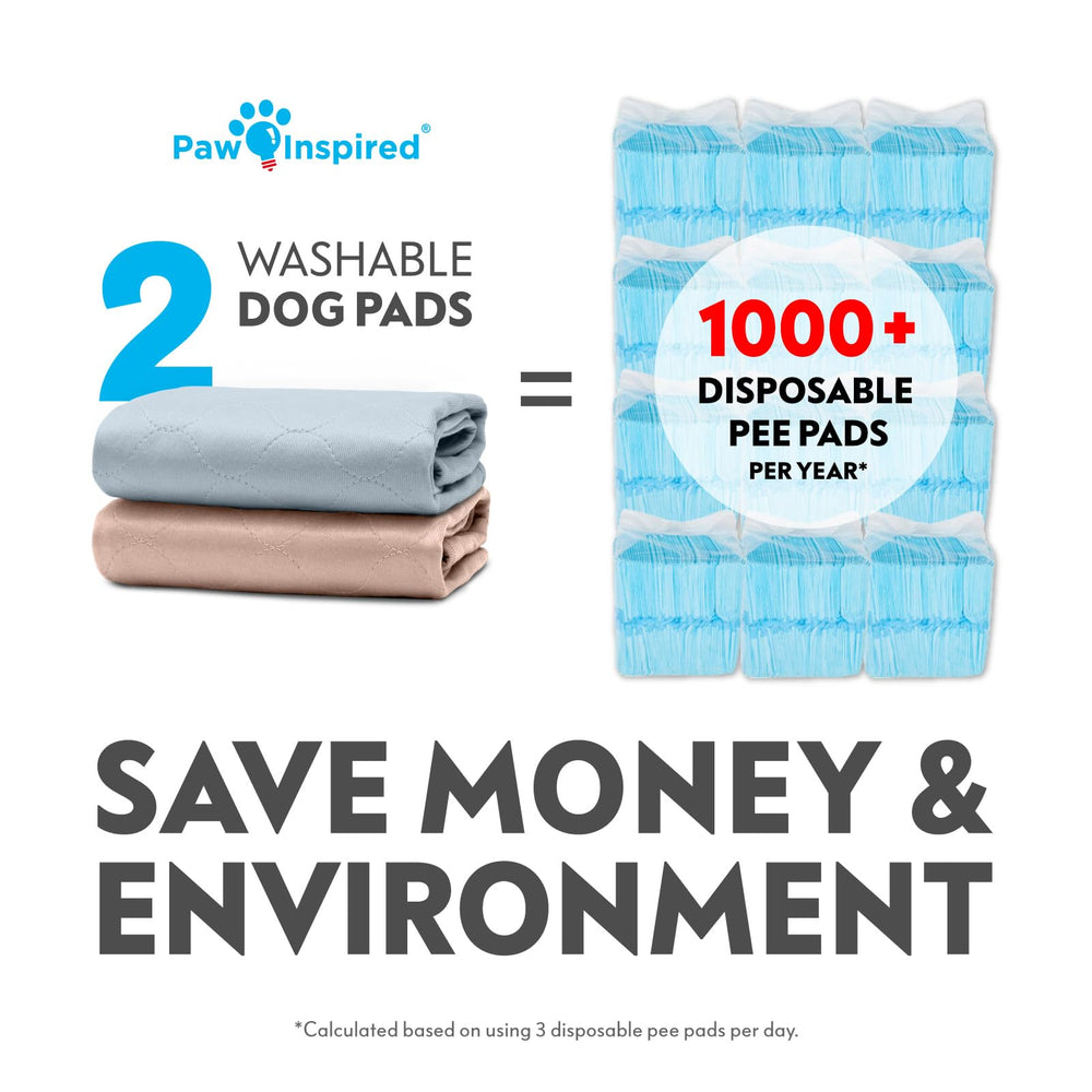 Paw Inspired uso doméstico y viaje, tapete higienico lavable para perros